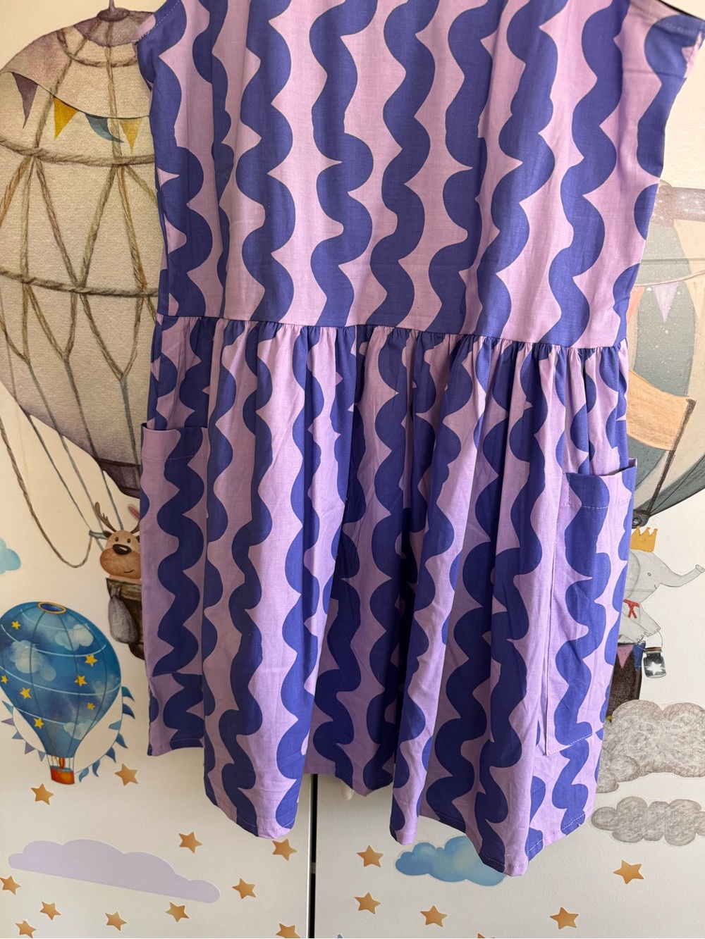 Nooworks purple squiggle big pocket large nwot - Picture 6 of 6